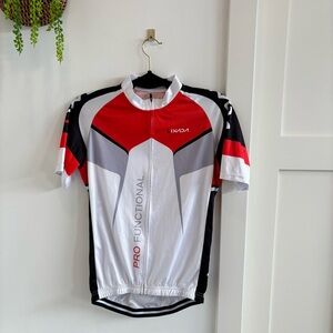 Lixada Men's Cycling Jersey Short Sleeve Size Small Breathable Front Zip Pockets